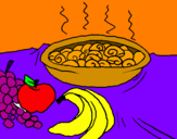 Desenho Fruta e caracois na caçarola pintado por kick15