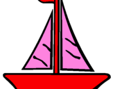 Desenho Barco veleiro pintado por pintar caminhao