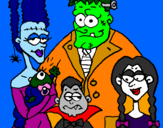 Desenho Família de monstros pintado por nosdlien