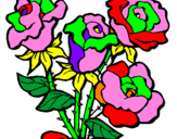 Desenho Ramo de rosas pintado por edimla