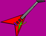 Desenho Guitarra elétrica II pintado por leonardo