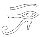 Desenho Olho de hórus pintado por Michelle