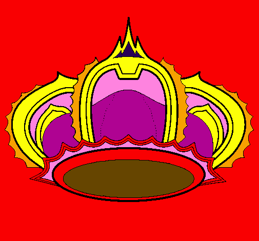 Desenho Corona pintado por camila e kalinda