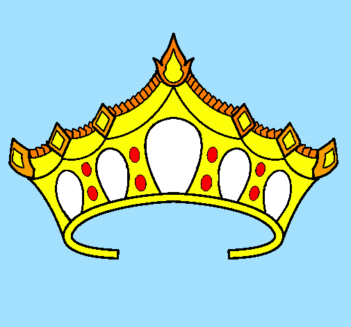 Desenho Tiara pintado por   coroa da amanda