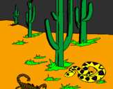 Desenho Deserto  pintado por Deserto dos invertebos
