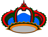 Desenho Corona pintado por eduardo