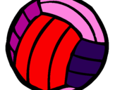 Desenho Bola de voleibol pintado por larissa