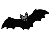 Desenho Morcego a voar pintado por cicero