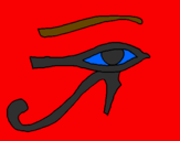 Desenho Olho de hórus pintado por Berny
