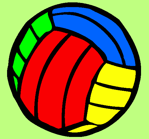 Desenho Bola de voleibol pintado por samuel