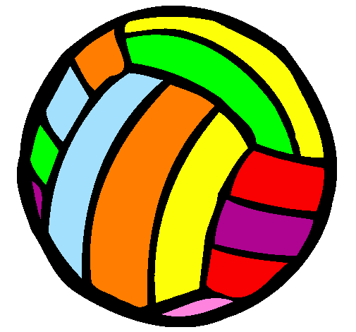 Desenho Bola de voleibol pintado por maria