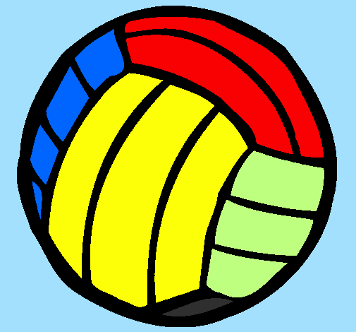 Desenho Bola de voleibol pintado por Nathalya