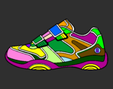 Desenho Sapato de ginástica pintado por luiza  
