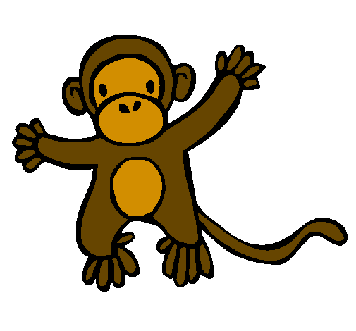 Desenho Gracioso pintado por monkey