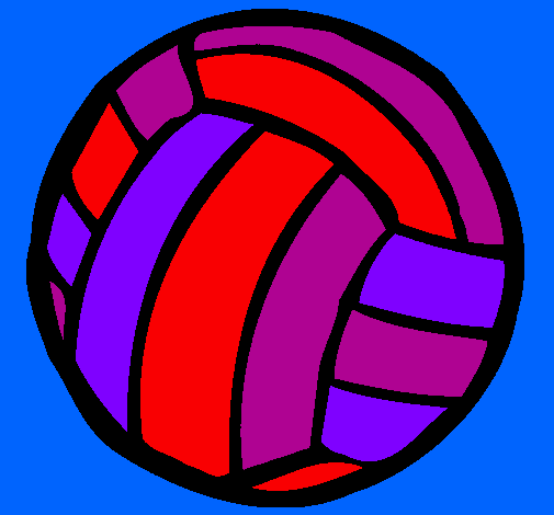 Desenho Bola de voleibol pintado por maeli