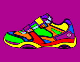 Desenho Sapato de ginástica pintado por maeli