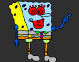 Desenho SpongeBob pintado por SIMAO