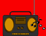 Desenho Radio cassette 2 pintado por maryane  gomes