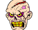 Desenho Zombie pintado por sergio