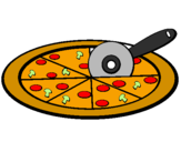 Desenho Pizza pintado por beatriz santos