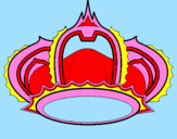 Desenho Corona pintado por talita