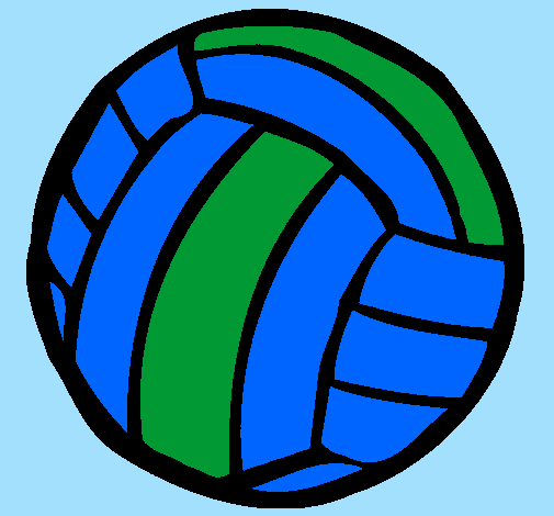Desenho Bola de voleibol pintado por Eduardo.....