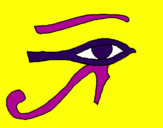 Desenho Olho de hórus pintado por horus