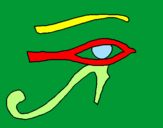 Desenho Olho de hórus pintado por qwertyuiop
