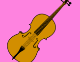Desenho Violino pintado por diana