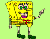 Desenho SpongeBob pintado por kawã Augusto