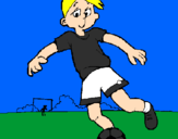 Desenho Jogar futebol pintado por ronaldo corinthiano 