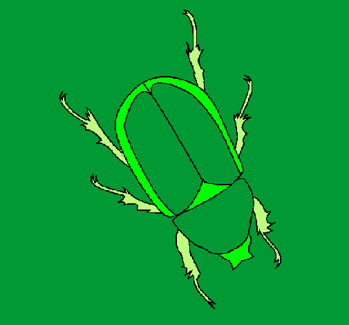Desenho Escaravelho pintado por janaynna