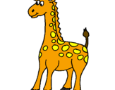 Desenho Girafa pintado por eduardo