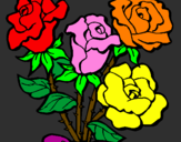 Desenho Ramo de rosas pintado por Gabriela²³