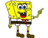 Desenho SpongeBob pintado por luccas