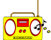 Desenho Radio cassette 2 pintado por LEANDRO