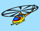 Desenho Helicóptero pintado por jhuan