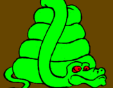 Desenho Serpente grande pintado por LUCAS