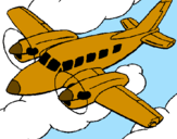 Desenho Avioneta pintado por pepe