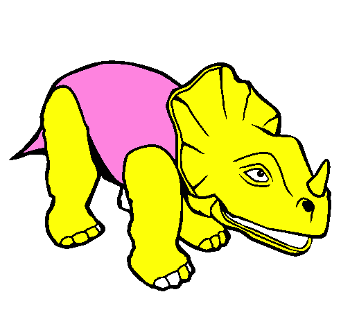 Desenho Triceratops II pintado por JEFFERY