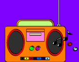 Desenho Radio cassette 2 pintado por franciellen