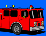 Desenho Camião de bombeiros pintado por flavio henrique lima