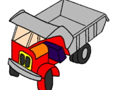 Desenho Camião de carga pintado por kaique