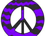 Desenho Símbolo da paz pintado por igor