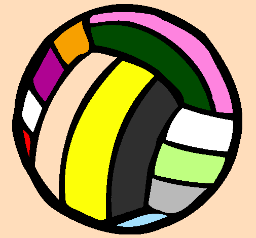 Desenho Bola de voleibol pintado por MARCOS VINICIUS