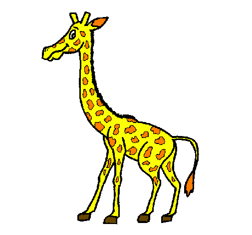 Desenho Girafa pintado por Lívia