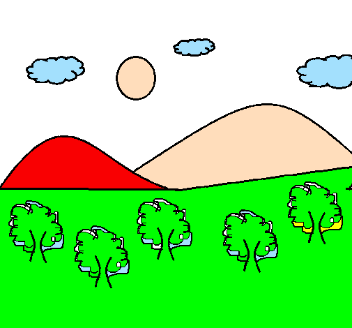 Desenho Montanha 4 pintado por millena