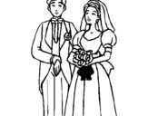 Desenho Marido e esposa III pintado por nara e gordo