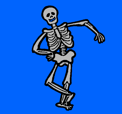 Esqueleto contente