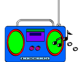 Desenho Radio cassette 2 pintado por GABRIEL